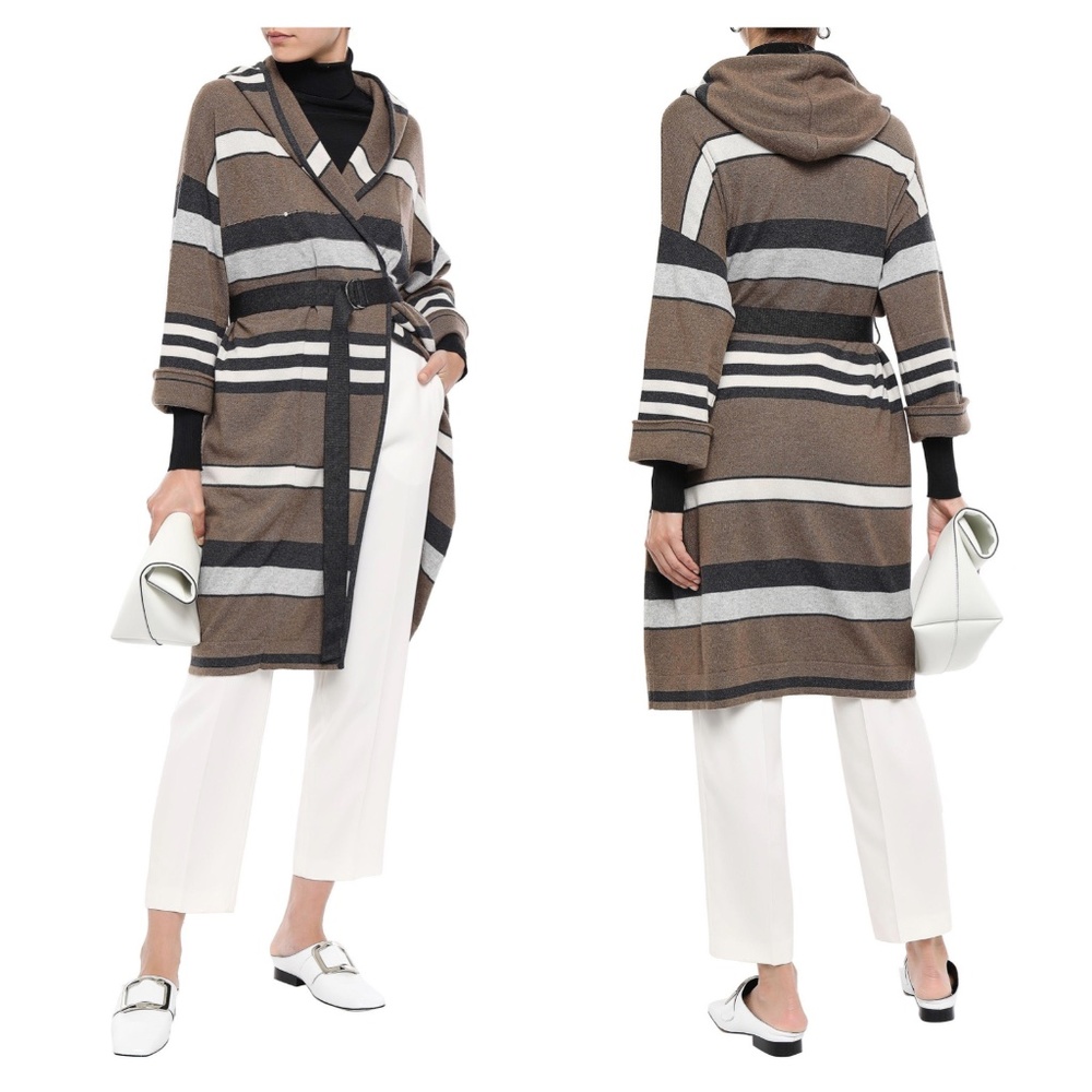 BRUNELLO CUCINELLI 100% cashmere long cardigan - Picture 3 of 16